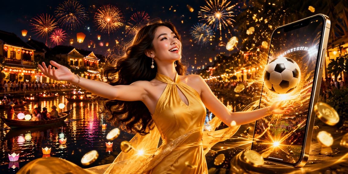 Người hâm mộ bóng đá theo dõi tỷ số tại lễ hội Hội An