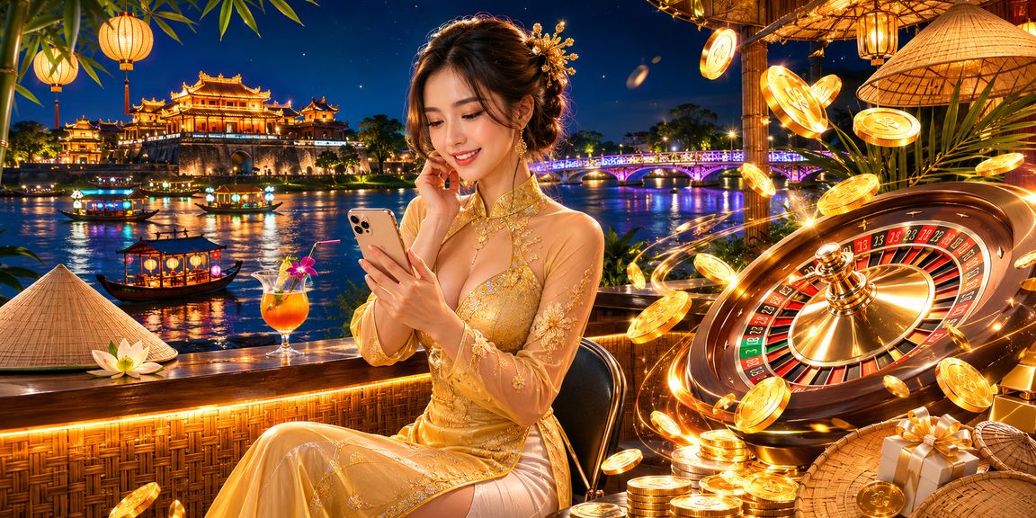 Bàn Roulette tại Huế – dealer áo dài điều hành ván chơi trực tiếp trong không gian sang trọng